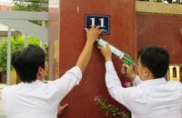 Quy định mới về gắn biển số nhà