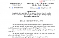 Định mức kinh tế - kỹ thuật về đào tạo trình độ sơ cấp, đào tạo dưới 03 tháng áp dụng trong lĩnh vực giáo dục nghề nghiệp trên địa bàn tỉnh Cà Mau