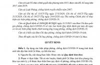Áp dụng các biện pháp phòng, chống dịch COVID-19 trong tình mới trên địa bàn tỉnh Cà Mau