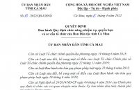 Cà Mau ban hành chức năng, nhiệm vụ, quyền hạn và cơ cấu tổ chức của Ban Dân tộc