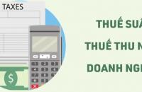 Thuế suất thuế thu nhập doanh nghiệp