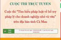Phát động Cuộc thi trực tuyến “Tìm hiểu pháp luật về hỗ trợ pháp lý cho doanh nghiệp nhỏ và vừa” trên địa bàn tỉnh Cà Mau