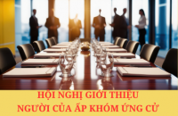 Tổ chức hội nghị giới thiệu người của ấp khóm ứng cử đại biểu Hội đồng nhân dân cấp xã
