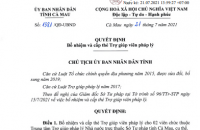 Cà Mau bổ nhiệm 02 Trợ giúp viên pháp lý