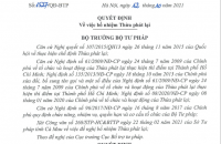 Bổ nhiệm Thừa phát lại