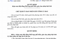 Cà Mau: Kiện toàn Hội đồng phối hợp phổ biến, giáo dục pháp luật tỉnh
