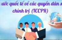 Tuyên truyền Công ước ICCPR và pháp luật về quyền dân sự, chính trị năm 2026