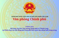 Kết luận của Phó Thủ tướng Chính phủ về Phiên họp của Hội đồng phối hợp phổ biến, giáo dục pháp luật trung ương