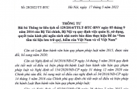 Bãi bỏ Thông tư liên tịch số 129/2014/TTLT-BTC-BNV