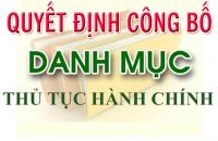 Công bố Danh mục thủ tục hành chính được sửa đổi, bổ sung  trong lĩnh vực lý lịch tư pháp