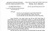 Hội đồng phối hợp phổ biến, giáo dục pháp luật trung ương hướng dẫn quán triệt, triển khai thực hiện Quyết định số 26/2025/QĐ-TTg