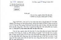 Đảm bảo số người làm việc theo yêu cầu phòng, chống dịch COVID-19