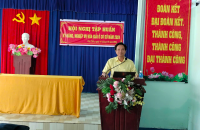 Đầm Dơi tổ chức hội nghị tập huấn, bồi dưỡng nâng cao năng lực cho hòa giải viên cơ sở tại 3 xã chỉ đạo điểm năm 2024