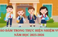 Bảo đảm trong thực hiện nhiệm vụ năm học 2025-2026