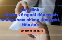 Cà Mau triển khai thực hiện Quy định bảo vệ người đấu tranh chống tham nhũng, lãng phí, tỉêu cực.