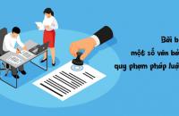 Bãi bỏ các văn bản quy phạm pháp luật của Ủy ban nhân dân tỉnh Cà Mau