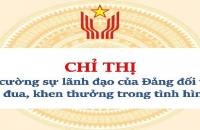 Tăng cường sự lãnh đạo của Đảng đối với công tác thi đua, khen thưởng trong tình hình mới