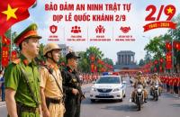 Tăng cường công tác bảo đảm an ninh trật tự dịp lễ Quốc khánh 2/9