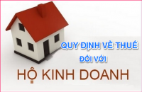 Tăng cường công tác quản lý thuế  đối với hộ, cá nhân kinh doanh
