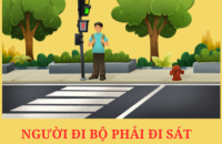 Người đi bộ phải đi sát mép đường bên phải theo chiều đi của mình