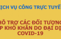 Xử lý hồ sơ dịch vụ công hỗ trợ đối tượng gặp khó khăn do đại dịch Covid-19 trên Cổng Dịch vụ công Quốc gia 
