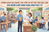 Chính sách dạy nghề, vay vốn và hỗ trợ tìm việc làm cho người chấp hành xong hình phạt tù