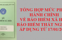 Tổng hợp mức phạt hành chính về bảo hiểm xã hội, bảo hiểm thất nghiệp áp dụng từ 17/01/2022.