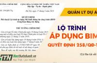 Lộ trình áp dụng Mô hình thông tin công trình (BIM) trong hoạt động xây dựng