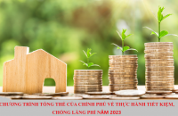 Chương trình tổng thể của Chính phủ về thực hành tiết kiệm, chống lãng phí năm 2023