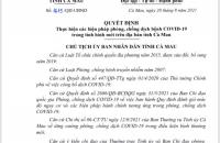 Tiếp tục thực hiện các biện pháp phòng, chống dịch bệnh COVID-19  trong tình hình mới