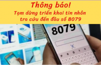 Thông báo dừng triển khai tin nhắn tra cứu đến đầu số 8079