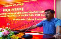 Hội nghị triển khai, quán triệt Nghị quyết số 04/2024/NQ-HĐTP của Hội đồng thẩm phán Tòa án Nhân dân tối cao