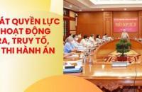 Kiểm soát quyền lực, phòng, chống tham nhũng, tiêu cực trong hoạt động điều tra, truy tố, xét xử và thi hành án