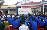 Huyện Đầm Dơi tổ chức lễ mít tinh hưởng ứng Ngày pháp luật Việt Nam