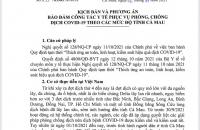Kịch bản và phương án bảo đảm công tác y tế phục vụ phòng, chống dịch COVID-19 theo các mức độ