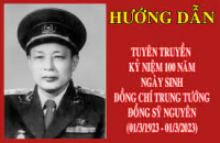 Tuyên truyền kỷ niệm 100 năm Ngày sinh đồng chí Trung tướng Đồng Sỹ Nguyên (01/3/1923 - 01/3/2023)