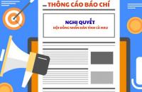 Thông cáo báo chí văn bản quy phạm pháp luật do Hội đồng nhân dân tỉnh Cà Mau ban hành (Nghị quyết số 01/2026/NQ-HĐND ngày 25/02/2026)