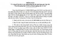 Xác minh thông tin thí sinh tham gia Cuộc thi “Tìm hiểu pháp luật về hỗ trợ doanh nghiệp nhỏ và vừa”