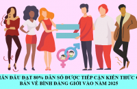 Phấn đấu đạt 80% dân số được tiếp cận kiến thức cơ bản về bình đăng giới vào năm 2025