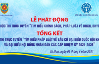 Huyện Trần Văn Thời: Chỉ đạo hưởng ứng cuộc thi trực tuyến  “Tìm hiểu chính sách, pháp luật về BHXH, BHYT”