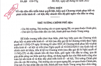 Triển khai thực hiện Công điện của Thủ tướng Chính phủ