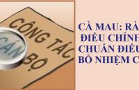 Cà Mau: rà soát, điều chỉnh tiêu chuẩn điều kiện bổ nhiệm cán bộ