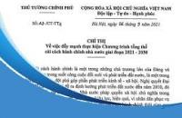 Đẩy mạnh thực hiện Chương trình tổng thể cải cách hành chính nhà nước giai đoạn 2021 – 2030