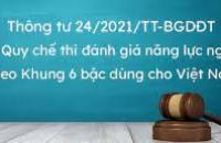Sửa đổi Quy chế thi đánh giá năng lực ngoại ngữ theo khung 6 bậc dùng cho Việt Nam