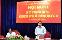 Cà Mau tổ chức sơ kết công tác chuyển đổi số và thực hiện Đề án 06