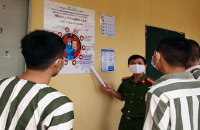 Công an tỉnh Cà Mau tăng cường phòng, chống dịch bệnh Covid-19 tại các cơ sở giam giữ