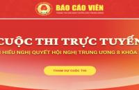 Hưởng ứng Cược thi trực tuyến tìm hiểu Nghị quyết Hội nghị Trung ương 8 khoá XIII