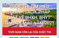 Hưởng ứng Cuộc thi trực tuyến “Tìm hiểu chính sách, pháp luật về bảo hiểm xã hội, bảo hiểm y tế” tỉnh Cà Mau năm 2021