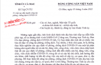 Hỏa tốc: Tỉnh ủy yêu cầu tiếp tục đấy mạnh công tác phòng,  chống dịch COVID-19