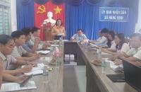 Sở Tư pháp làm việc với xã Hàng Vịnh về xây dựng nông thôn mới